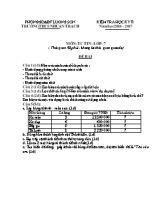 Đề kiểm tra học kỳ II môn Tin học Lớp 7 - Năm học 2016-2017 - Trường THCS Nhuận Trạch